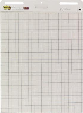 Image 3M Post-it Meeting-Chart, 63,5 x 76,2 cm, weiß, kariert 30 Blatt/Block (MC560)