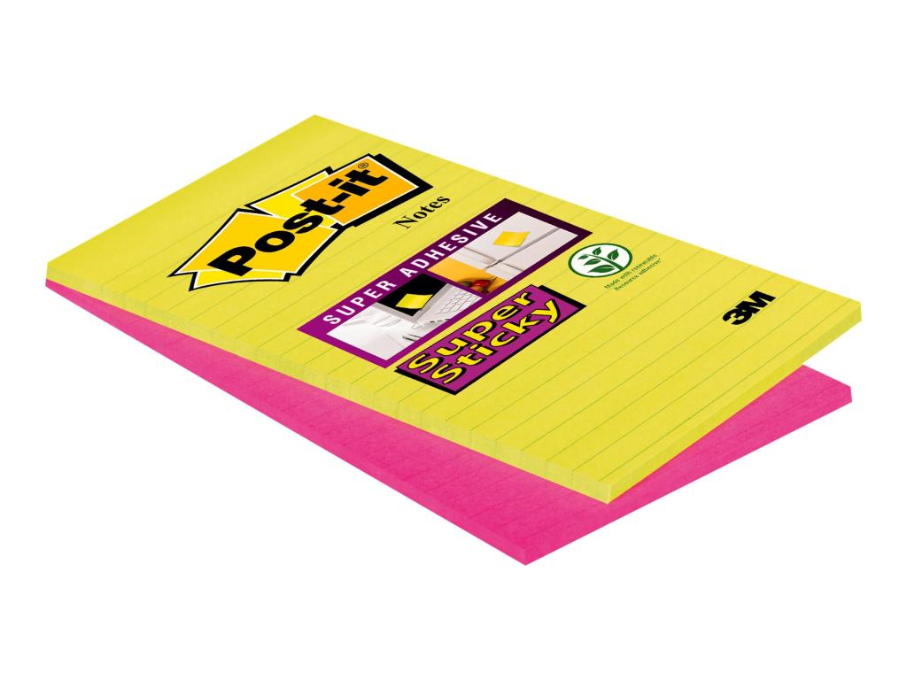 Image 3M Post-it Super Sticky Notes Ultra Haftnotizen, 125x200 mm liniert, 45 Blatt-B