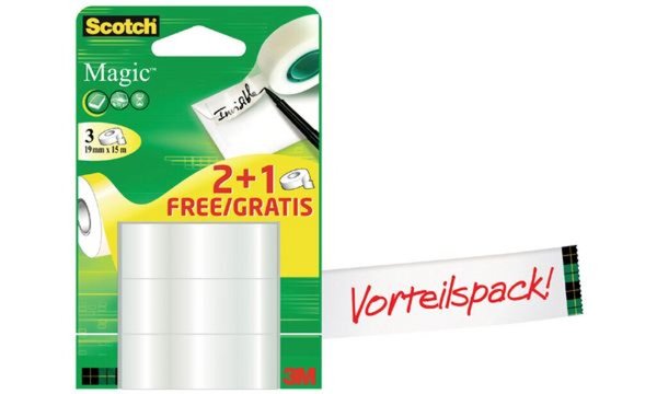 Image 3M Scotch Klebefilm Magic 810, unsi chtbar, Vorteilspack (9006141)