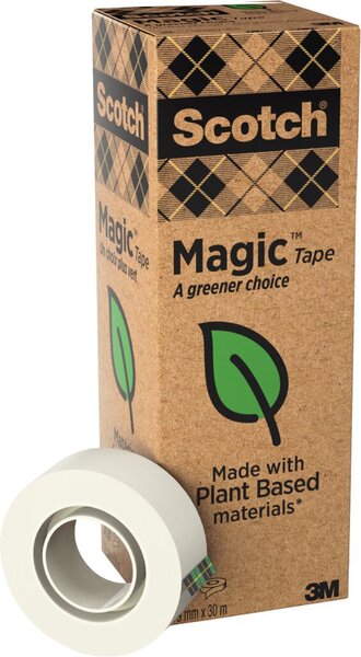 Image 3M Scotch Magic Klebefilm 900, 19 mm x 33 m, 9er-Pack von Hand einreißbar, aufg