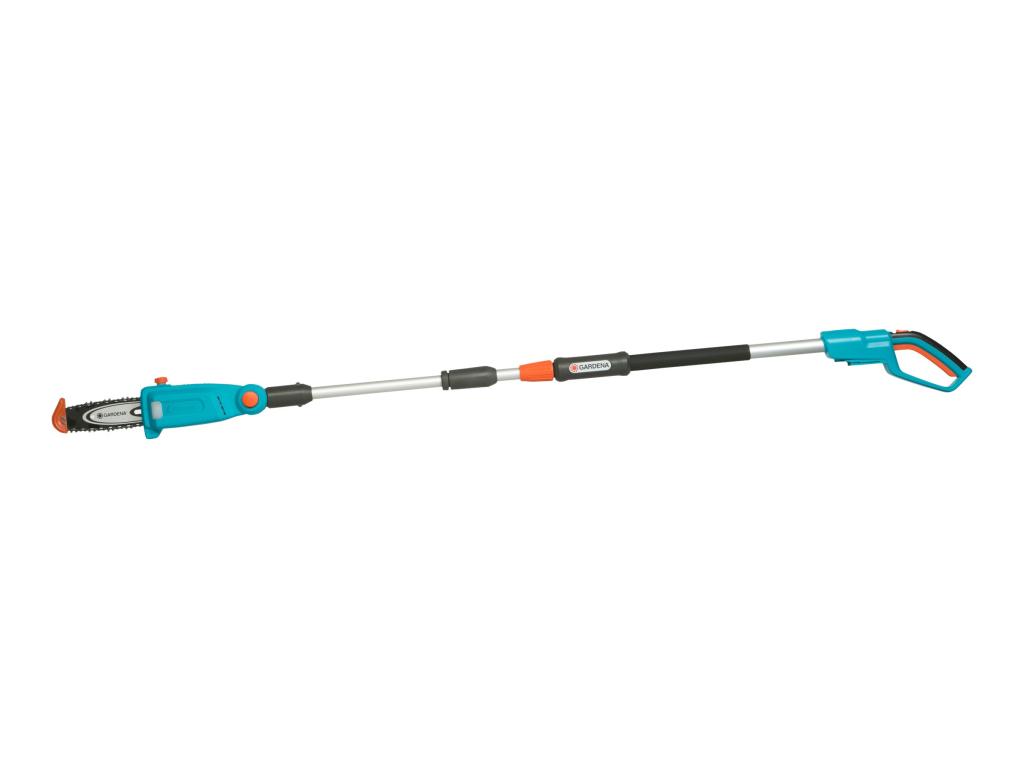 Image GARDENA Cordless telescopic pole pruner TCS 20 18V P4A solo turquoise grey no b