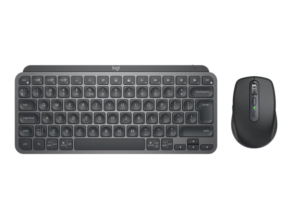 Image Logitech MX Keys Mini Combo GRAPHITE Tastatur-Maus-Set kabellos schwarz