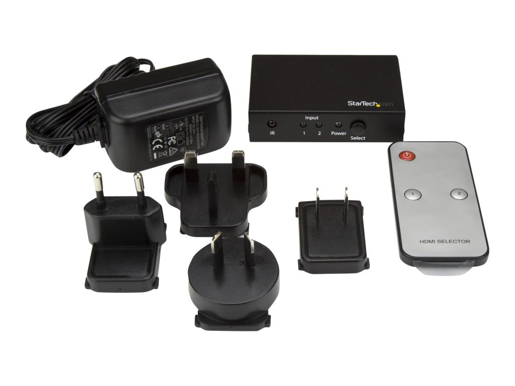 Image STARTECH.COM 2 Port HDMI Switch - 4K HDMI Switch Box - Ultra HD 4k 60Hz