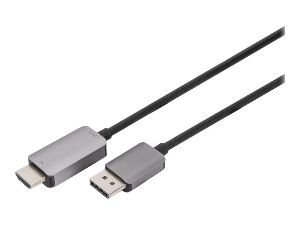 Image DIGITUS DisplayPort Adapterkabel DP auf HDMI A 1,8m schwarz