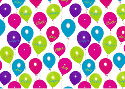 Image SUSY CARD Geschenkpapier "Happy Balloons", auf Rolle