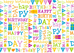 Image SUSY CARD Geschenkfolie "Your day", 30 my, auf Rolle