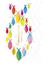 Image SUSY CARD Kommunionskarte "Fisch aus Fische