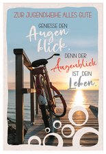 Image SUSY CARD Grußkarte Jugendweihe "Fahrrad-Steg