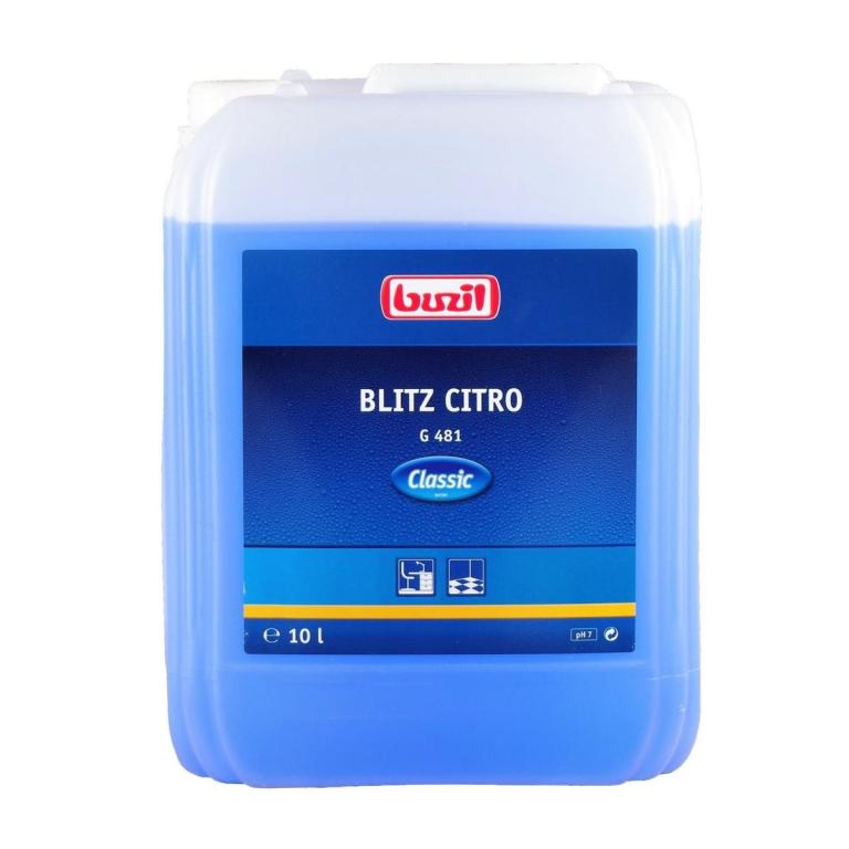 Image G481 Blitz-Citro | 10 Literneutraler Allesreiniger mit Alkohol und Citrusduft