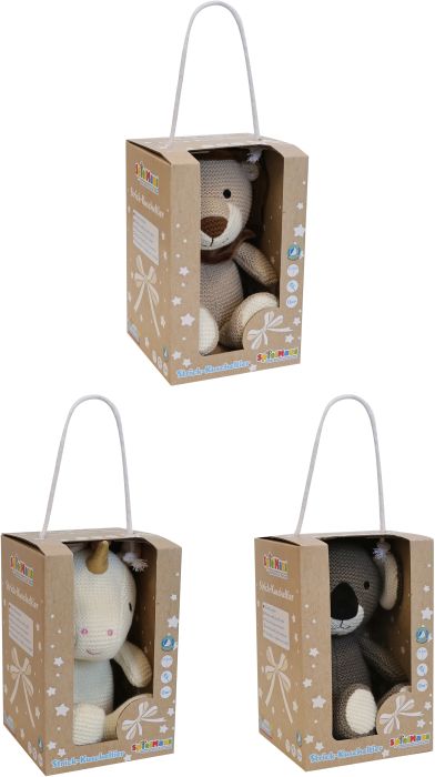 Image SMB Strick-Kuscheltiere mit Rassel,3-f.s