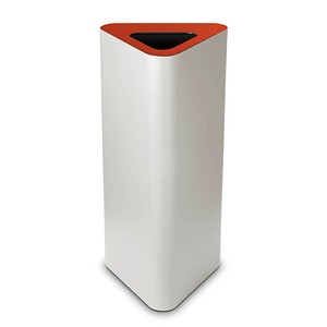 Image TKG Pure Mülleimer 60,0 l weiß, rot