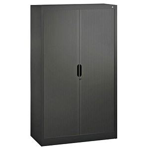 Image CP Omnispace Rollladenschrank schwarzgrau 3 Fachböden 100,0 x 42,0 x 166,0 cm