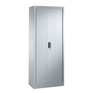 Image CP Omnispace Rollladenschrank silber 4 Fachböden 80,0 x 42,0 x 198,0 cm