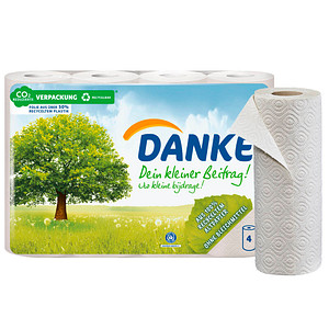 Image DANKE Küchenrollen 3-lagig, 4 Rollen