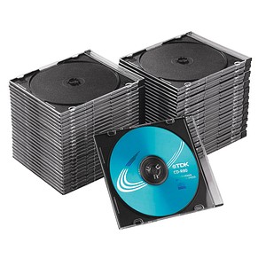 Image 50 MediaRange 1er CD-/DVD-Hüllen Slim Cases transparent
