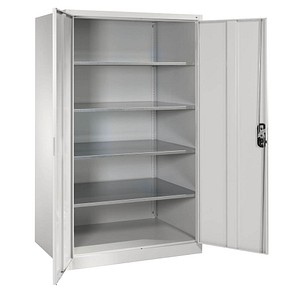 Image CP Stahlschrank 8934-00 lichtgrau 120,0 x 80,0 x 195,0 cm, aufgebaut