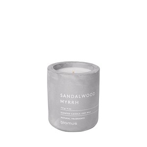 Image blomus Duftkerze SANDALWOOD MYRRH grau Sandelholz, Myrrhe