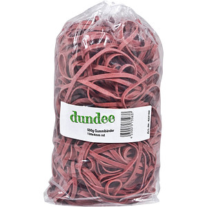 Image dundee Gummibänder rot 0,4 cm, Ø 13,0 cm, 500,0 g