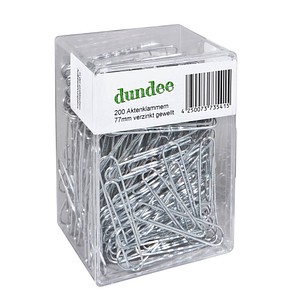 Image 200 dundee Aktenklammern silber Metall