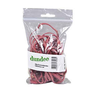 Image dundee Gummibänder rot 0,4 cm, Ø 15,0 cm, 50,0 g