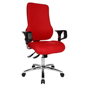 Image Topstar Bürostuhl Sitness 55, SD69X L51 rot, chrom Stoff