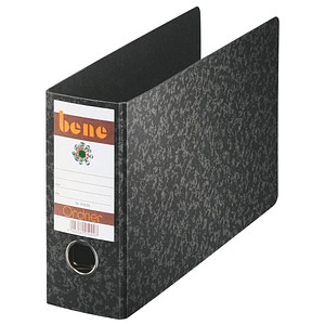 Image bene Spezial Ordner schwarz marmoriert Karton 7,5 cm DIN A5 quer