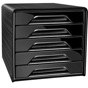Image CEP Schubladenbox Smoove CLASSIC, 5 Schübe, schwarz