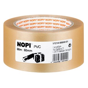 Image TESA NOPI Pack PVC geprägt 66m 50mm transparent