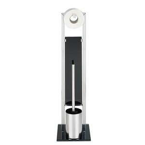 Image Maximex WC-Garnitur 3in1 silber/schwarz Metall