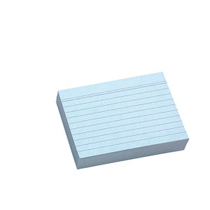 Image 100 Karteikarten DIN A7 blau liniert