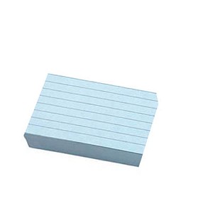 Image 100 Karteikarten DIN A6 blau liniert