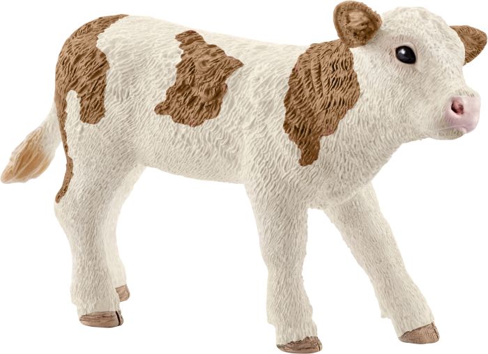 Image Schleich® Farm World 13802 Fleckvieh-Kalb Spielfigur