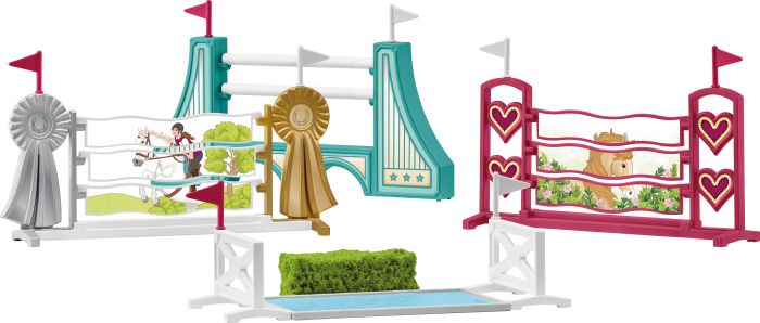 Image Schleich® Horse Club 42612 Hindernisse Zubehör Spielfiguren-Set