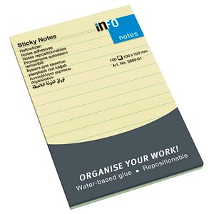 Image inFO Haftnotizen Standard 5669-01-L gelb 1 Block