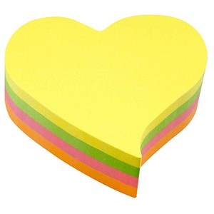 Image inFO Herz Haftnotizen Standard 5823-39 farbsortiert 1 Block