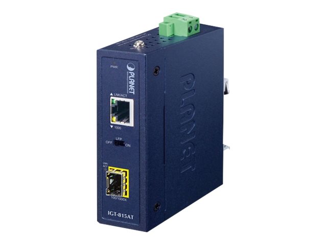 Image PLANET TECHNOLOGY Planet IP30 Compact size Industrial 100/1000Base-X SFP to BAS
