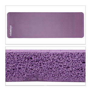 Image relaxdays Yogamatte violett 60,0 x 180,0 x 1,0 cm