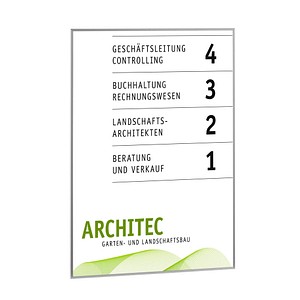 Image SignSystems® Türschild New Age Metall silber DIN A4