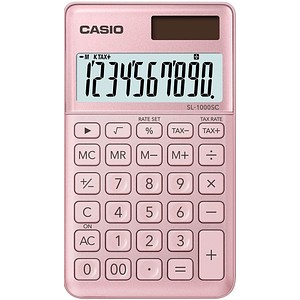 Image CASIO Taschenrechner SL-1000 SC-PK, Solar-/ Batteriebetrieb