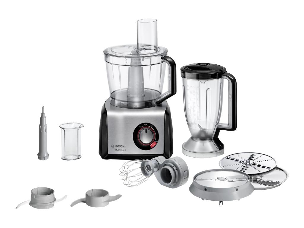 Image BOSCH MC812M814 Kompakt-Küchenmaschine MultiTalent 8 schwarz/edelstahl