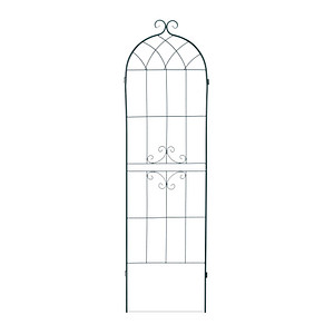 Image relaxdays Rankgitter Metall dunkelgrün rechteckig 50,0 x 180,0 cm