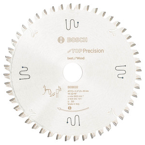Image BOSCH Best for Wood Top Precision - Kreissägeblatt - für Holz - 210 mm - 48 Zäh