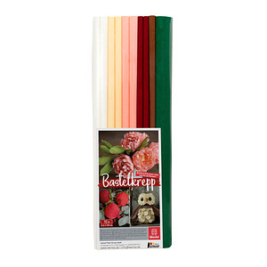 Image WEROLA Krepppapier Herbst farbsortiert 31 g/qm 10 Rollen
