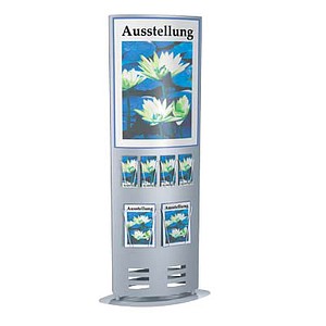 Image kerkmann Informations-Säule tec-art Size, alusilber