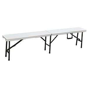 Image Garden Pleasure Gartenbank Mufaro 304738 weiß Kunststoff 180,0 cm