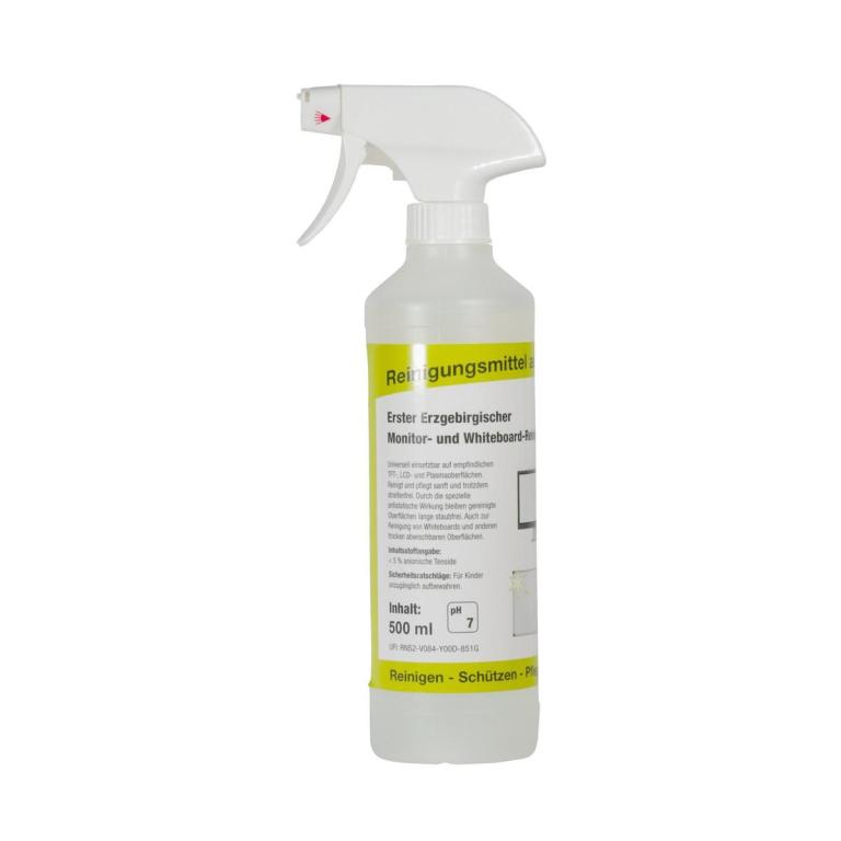 Image Erster Erzgebirgischer Monitor- und Whiteboard-Reiniger | 500 ml Universeller Reiniger für empfindlichen TFT-, LCD- und Plasmaoberflächen