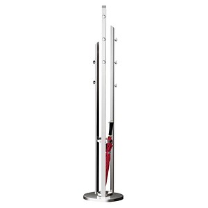 Image kerkmann Garderobenständer Solitaire, 8 Haken, alusilber