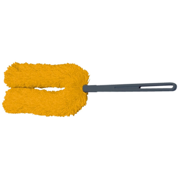 Image Gabelmop Vermop mit Franze, U-Form, gelb mit Handgriff | mit Stiel 