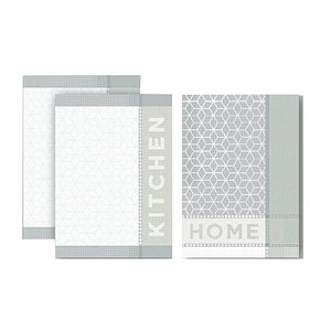 Image 3 Dyckhoff Geschirrtücher Jacquard Kitchen grau 50,0 x 70,0 cm