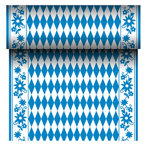 Image PAPSTAR Tischläufer ROYAL Collection 88159 blau, weiß 40,0 cm x 24,0 m